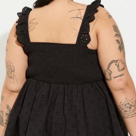 NWOT Torrid Babydoll Clip Cotton Top. - Picture 3 of 4